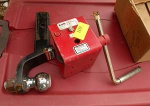 Ball hitch and trailer winch receiver