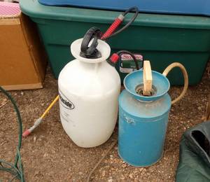 Two garden sprayers