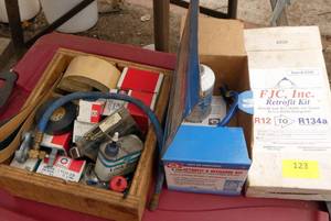 Lot of car repair stuff including ac recharge kits