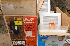 New outdoor lighting and heat register plates