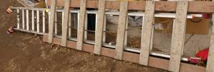20ft Werner Aluminum ladder - does not include wood ladder in picture