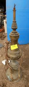 Looks like a vintage brass lamp