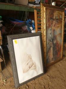 2 vintage framed pictures