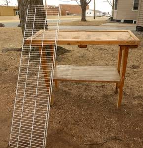 Garage bench, shelf, storage bench
