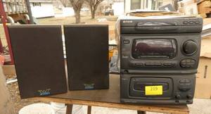 stereo karaoke machine with Jensen speakers - no microphone or cds etc