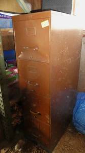 Metal file cabinet