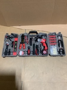 Apollo Home Tool Kit with 3.6-Volt Li-Ion Cordless Screwdriver,(161-Pieces). See Pictures