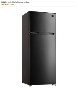 RCA 7.5 cu. ft. Mini Refrigerator in Black. See Pictures