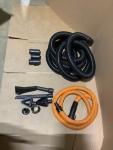 RIDGID 2-12 in. x 20 ft. Dual-Flex Tug-A-Long Locking Vacuum Hose & 1-14 in. Premium Car Cleaning Accessory Kit for RIDGID WetDry Shop Vacuums. See Pictures