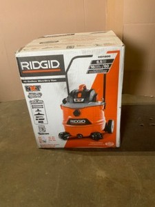 RIDGID 16 Gallon 6.5-Peak HP NXT WetDry Shop Vacuum with Cart, Fine Dust Filter, Hose and Accessories. See Pictures