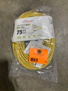 LifeSupplyUSA 75 ft. 123 Wire Gauge Tri-Source SJT Indoor Outdoor Vinyl LIGHTED Electric Extension Cord (1-Pack). See Pictures