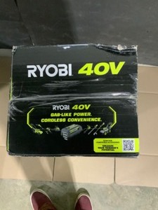 RYOBI 40V Expand-It Cordless Battery Attachment Capable String Trimmer with 4.0 Ah Battery and Charger. See Pictures