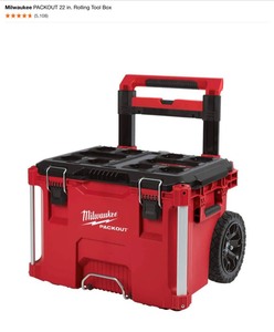 Milwaukee PACKOUT 22 in. Rolling Tool Box. See Pictures