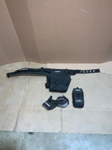 Husky 5 in. 5-Pocket Black Four Barrel Tool Belt Pouch and Husky 16-Pocket Black Carpenters Tool Belt with Suspenders. See Pictures