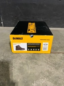 DEWALT Mens Sharpsburg Waterproof 6 in. Work Boots - Steel Toe - Black Full Grain Size 10.5(W). See Pictures