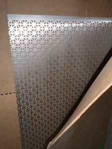 M-D Building Products 36 in. x 36 in. Cloverleaf Aluminum Sheet & Union Jack Aluminum Sheets in Silver. See Pictures