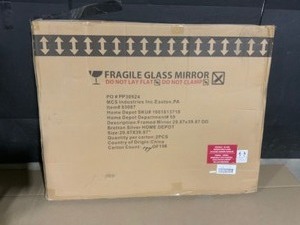 (2) MCS Medium Rectangle Silver Casual Mirror (39.87 in. H x 29.87 in. W). See Pictures
