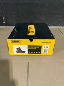 DEWALT Mens Titanium Waterproof Work Boots - Steel Toe - Brown Size 9.5(W). See Pictures