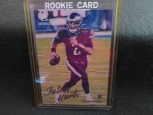 lot 8 image: 8. 2020 Jalen Hurts Rookie Card...