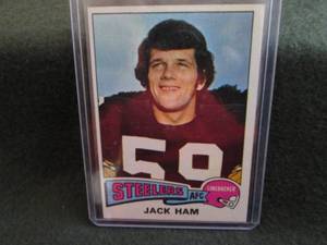 lot 26 image: 26. 1975 Topps Jack Ham Card...