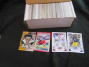 lot 27 image: 27. Box of Football Rookie Cards...