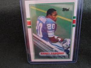 lot 43 image: 43. 1989 Topps Barry Sanders Rookie...