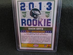 lot 44 image: 44. 2013 Score Zach Ertz Rookie Car...