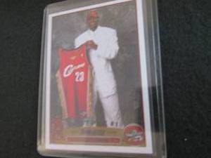 lot 48 image: 48. 2003 REPRINT LeBron James Topps...