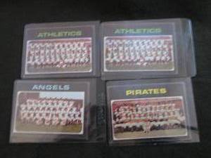 lot 54 image: 54. 4 1971 Topps Team Cards...