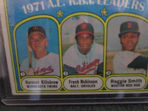 lot 57 image: 57. 1972 Topps Harmon Killebrew RBI...