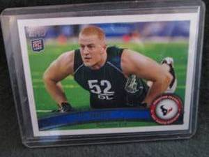 lot 64 image: 64. 2011 J.J Watt Topps Rookie Card...