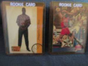 lot 105 image: 105. 2 Shaquille ONeal Rookie Card...