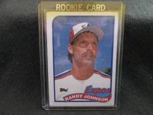 lot 115 image: 115. 1989 Topps Randy Johnson Rooki...