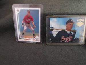 lot 133 image: 133. Chipper Jones Donruss & Upper ...