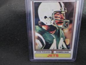 lot 156 image: 156. 1974 Topps John Riggins Card...
