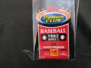 lot 180 image: 180. 8 1992 Stadium Club Series 1 P...