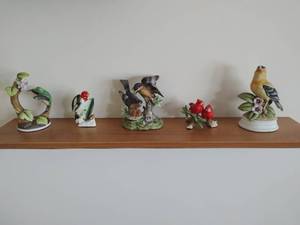 Five Bird Figurines