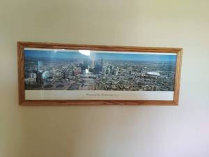 Framed Areal Photograph Of Minneapolis, Minnesota