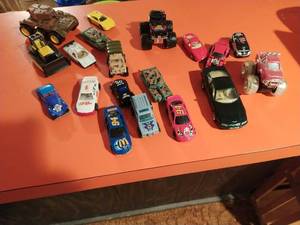 Collection Of toy Cars, Tanks And Tractor