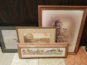 Four Pieces Of Framed Art