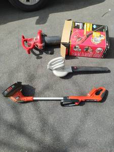 Black And Decker Weed Wacker And Two Leaf blowers