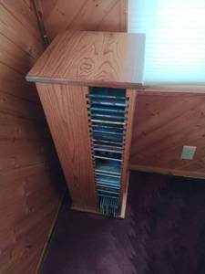 Rotating CD Stand With CDs