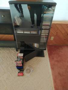 Entertainment Stand With CDs