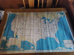lot 8 image: Vintage United States Map by Hammond