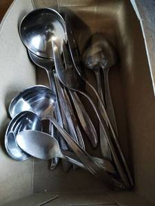 lot 42 image: Collection of Silverware and Silverware Box