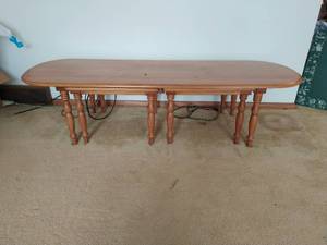 lot 29 image: Vintage Coffee Table with Nesting Tables by Conant Ball