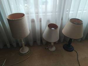 lot 83 image: Three Vintage Table Lamps