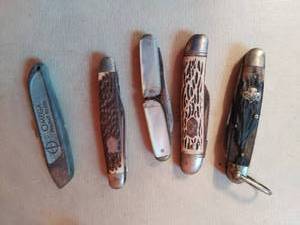 lot 131 image: Set of 5 Pocket Knives