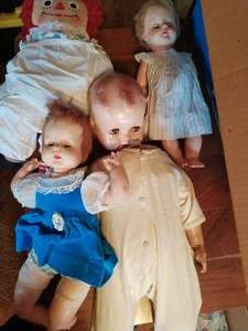 lot 134 image: 4 Dolls With Accessories