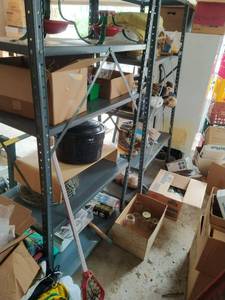 lot 188 image: Metal Shelves and Contents